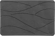 Fortuco Stone Bath Mat – Diatomite Bath Mat for a Dry & Clean Bathroom, Non-Slip & Absorbent Stone Mat, Eco-Friendly, Fast Drying (Waves)