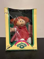 1985 Cabbage Patch Kid Doll Red Hair Green Eyes NEW IN BOX, Box Has Damage