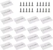 18 Pack Folding Door Hinges 2 X 3 Inch Stainless Steel Square Butt Hinges For Ho