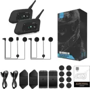 ✅FDmiej V6 Motorcycle Helmet Bluetooth Intercom,Upgraded Bluetooth 5.1 Motorbike