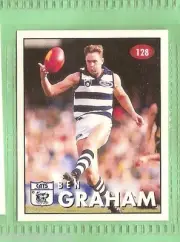 1996 AFL SELECT STICKER #128 BEN GRAHAM, GEELONG CATS