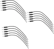 CAXUSD 30 Pcs Long Lasting 3.5mm Male Plug to Bare Wire Cable Simple Repair for Damaged Headphone Speakers