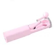 Wireless Sports Bluetooth Earphone Hifi Stereo Bass Noise Cancelling Headset Dual Microphone With Charging Box Pink