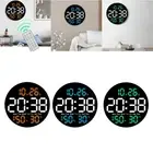Digital Wall Clock Adults Actual Temperature/humidity Mute electronic clock