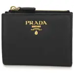 PRADA 錢包 對折 識別證套 SAFFIANO皮革 日本直送 二手