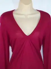 Ann Taylor NEW Size M Sweater Red Pullover Long Lightweight