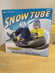 Penguin Snow or Water Tube 45" MinnARK Sports Inflatable Sled or Pool Float Toy