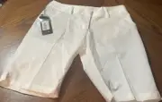 Adidas Climalite Women’s NWT White Khaki Shorts! Size 6 32x11