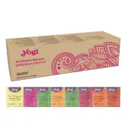 Organic Tea Energy Sampler Box - 8 Assorted Black & Green Teas (32 Bags)