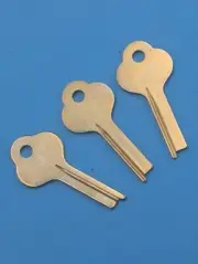Ilco 1060C Three (3) Key Blanks for Yale Safe Deposit Box