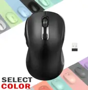 Comfortable Ergonomic Cordless Mobile Wireless Mouse for Notebook Laptop Desktop
