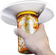 Zholp Under Cabinet Lid Jar Opener - EZ Off Jar Opener for Seniors, Allows to Easily Unscrew Any-Size Lid - Effortless Bottle & Can Opener for Your Kitchen