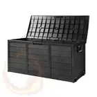 Gardeon Outdoor Storage Box Container Garden Shed Tool Chest Indoor 290L Black