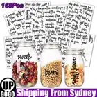 168 Stickers Spice Herb Storage Jar Labels Stickers Decals Pantry Label Stickers