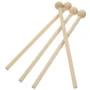 4 Pcs Wooden Handle Mallets Music Percussion Sticks Child Hammer