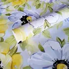 Sun Flower Printed Wall Stickers Wallpaper For Bedroom & Hall Multicolor