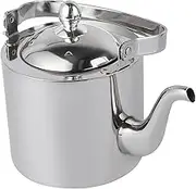 HOLIDYOYO Stainless Steel Tea Kettle Large Teapot with Removable Infuser for Stovetop Use Ergonomic Handle for Easy Pouring Rustproof and Design