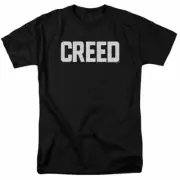 Creed Cracked Logo T Shirt Mens Licensed Boxing Movie Tee Adonis Rocky Black