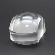 4X Double Flat Paperweight Magnifying Glass Magnifier Desk Loupe for Reading