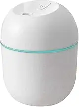 Atelierate Air Humidifier USB Small 220Ml Mini Portable Cool Mist Diffuser for Bedroom Office Desk Car Travel Aroma Atomizer,White