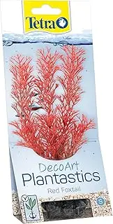 Tetra DecoArt Plantastics, S Foxtail Red, Aquarium Decoration, Hiding & Spawning Spot, Natural Movement in Water Flow, Easy Cleaning, Robust & Colour-Fast