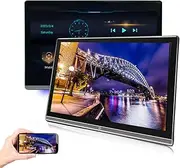 13.3-inch Headrest Player, Car Rear Seat DVD Players(2PCS), Screen Mirroring, 4K HD Playback(Resolution: 1920 × 1080), Supports Wireless WiFi, USB + TF Interface,2PCS