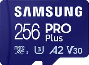 SAMSUNG (PRO PLUS) 256GB MICROD CARD w/ADAPTER, CL10, 180R/130W MB/s - MB-MD256SA/APC