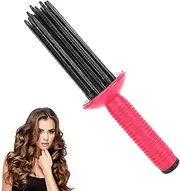 KHDULQ Curly Hair Brush, Bounce Curl Brush, Curling Comb Styler for Curly Hair, Hot Air Comb for Fluffy Hair, Curl Defining Curler (1 Piece)