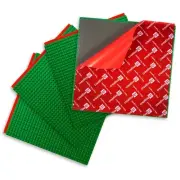 Peel & Stick Building Blocks Baseplates, 4 pack, 10”x10” Green