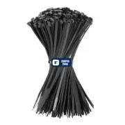 8 Inch Black Zip Ties 200 Pack, 75 lbs Tensile Strength, Self Locking Nylon P...
