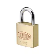 Lockwood 20mm with 11mm Shackle KA Key Code Brass 110 Series Padlock