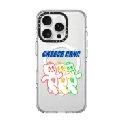 iPhone 16 Pro Clear Case MagSafe Compatible Cheese Gang Triplets