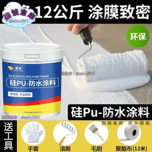 矽PU 防水塗料 屋頂 樓頂 房頂 裂縫 平房漏水 補漏材料 聚氨酯膠 防水膠