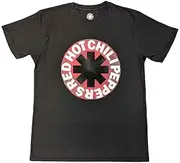[Rock Off officially licensed products] Red Hot Chili Peppers T Shirt Red Circle Asterisk Official Unisex Eco Friendly