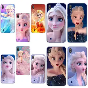 SAMSUNG 1x-frozen Elsa 適用於三星 Galaxy m10 手機殼 TPU 軟矽膠保護殼手機殼