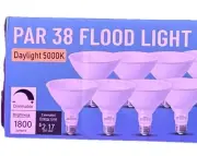 LOXYEE PAR38 LED Outdoor Flood Light Bulbs 12 Pack，Dimmable 20W
