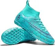 [Endela] Kids Soccer Shoes Indoor Futsal TURF Youth Soccer Cleats Boys TF High-Top Football Boots for Training Outdoor Indoor