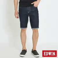 在飛比找momo購物網優惠-【EDWIN】男裝 503基本五袋短褲(原藍色)