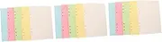 Tofficu 3sets A5 Loose Leaf Paper Set 6 Hole Punched College Ruled Paper for Refillable Planner Binder 5 Supplies 100sheets*3