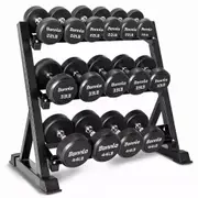 Heavy Duty Dumbbell Rack Storage Racking Adjustable Space Saving Home Gym 300KG