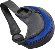 GREENADSCAPE Single Shoulder Bag for Dog Cat Polyester Cross-Body Bag Wide Straps for Pet Carrying Size l Dark