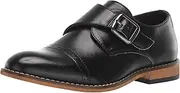 [Stacy Adams] Boy's Desmond Cap-Toe Monk Strap Loafer
