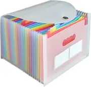ERINGOGO 24-Pocket Expanding File Folder Accordion Bill Folders for Home Office Pockets Accordion Buckle Design Receipt Organizer Document