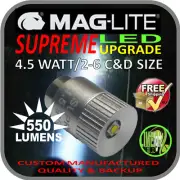 MAGLITE LED UPGRADE 2-6 CD 4.5W BULB GLOBE for TORCH FLASHLIGHT 1.5-9V 550LM AU