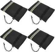 NULYLU Winterproof Covers for Outdoor Use 4 Pcs Hose Spigot Insulated Covers with Backflow and Waterproof Design
