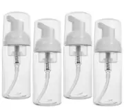 4 Pack 2oz Plastic Foam Pump Bottle Empty Bottle Foaming Dispenser for Hand Soap
