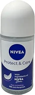 Nivea Protect & Care Roll-On Deodorant, 50 ml, Pack of 6