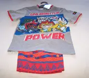 Lego Chima Unleash The Power Boys Grey Red Printed Pyjama Set Size 7 New