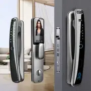 Digital Password Electronic Locks Unlock Fingerprint Smart Door Lock With Camera