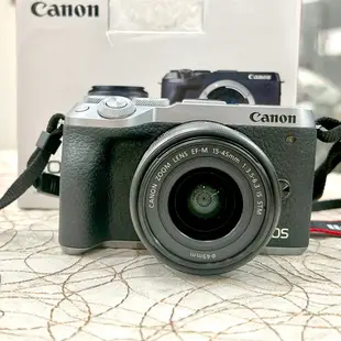 【艾爾巴二手】Canon EOS M6 Mark II+EF-M15-45 IS ST鏡頭#二手相機#勝利店00035